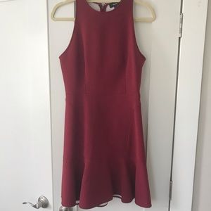 Red/maroon Drop waist Theory dress size 6